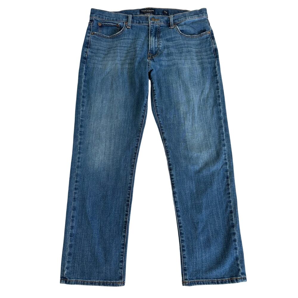Lucky Brand 221 Straight Jeans Men’s 36x30 Blue Denim Classic Fit